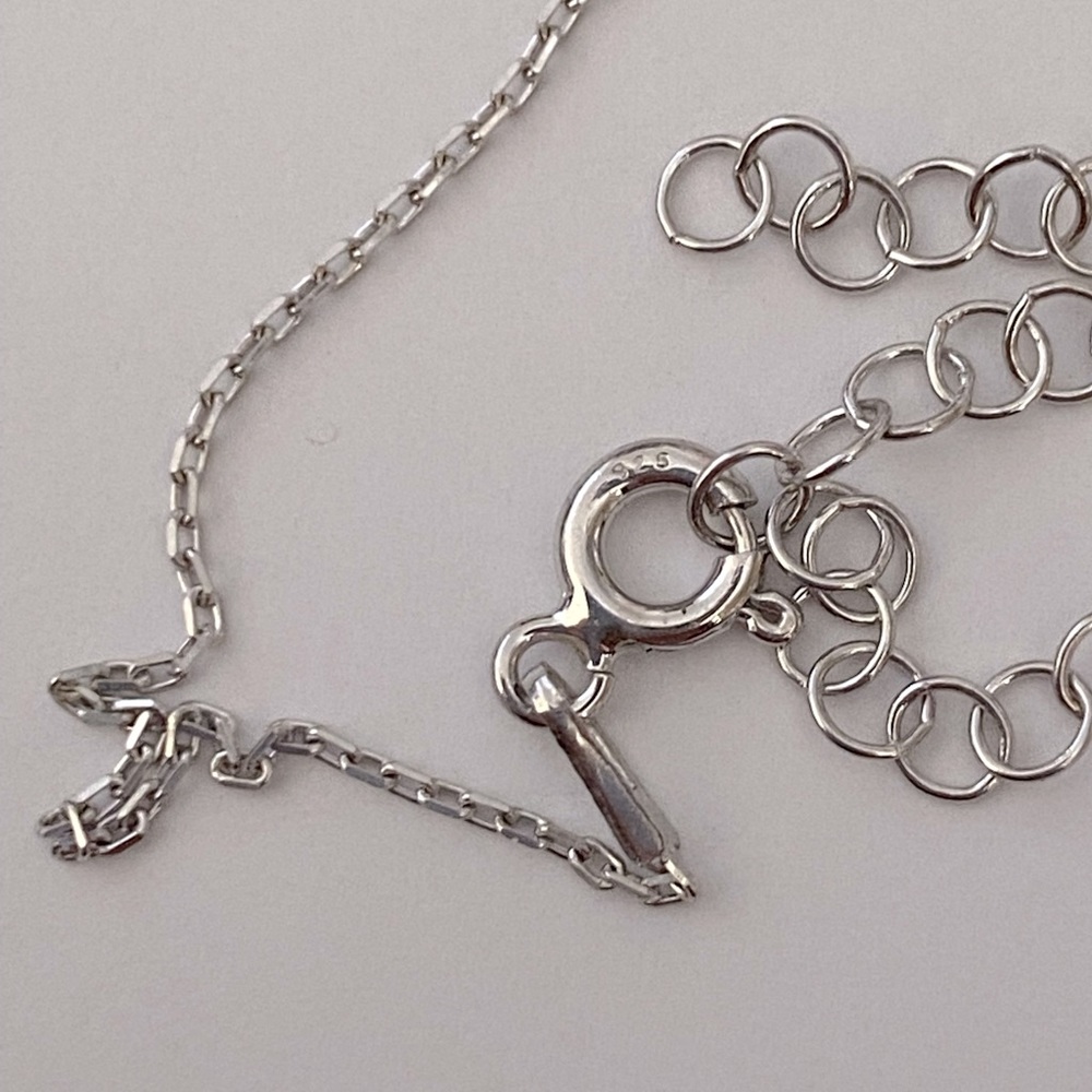 🧿925 sterling silver evil eye cz stones necklace - Picture 2 of 4